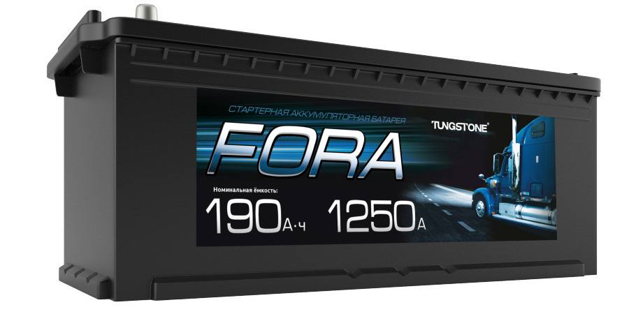 Аккумулятор 6СТ-190 Fora обратная полярность конус