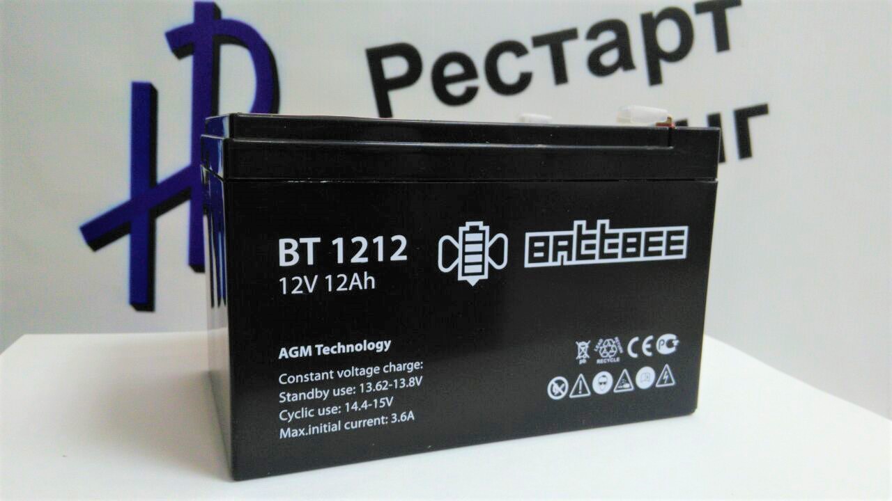 Аккумулятор 12V 12 Ah Battbee BT 1212 AGM