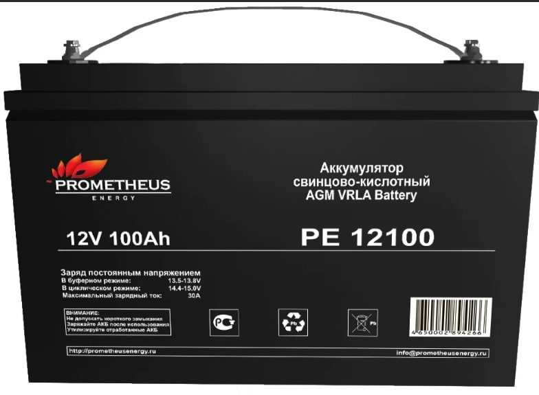 Аккумулятор 12V 100Ah ИБП Prometheus AGM прямая полярность