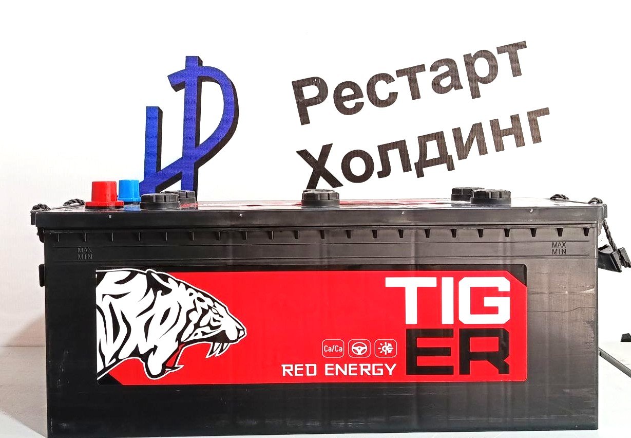 Аккумулятор 6СТ-140 Tiger Red Energy прямая полярность (конус)